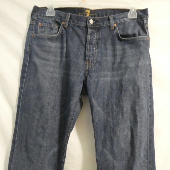 7 FOR ALL MANKIND | size 36 | 100% Cotton | Classic Denim / Blue Jeans - Picture 6 of 16